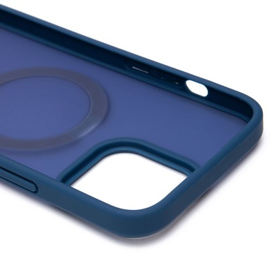 Чехол-накладка для Apple iPhone 13 Pro Max (темно-синий) - SM088 SafeMag