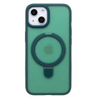 Чехол-накладка для Apple iPhone 14 (темно-зеленый) - SM088 SafeMag