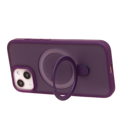 Чехол-накладка для Apple iPhone 14 (фиолетовый) - SM088 SafeMag