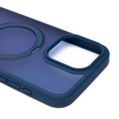 Чехол-накладка для Apple iPhone 15 Pro Max (темно-синий) - SM088 SafeMag