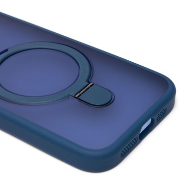 Чехол-накладка для Apple iPhone 15 Pro (темно-синий) - SM088 SafeMag