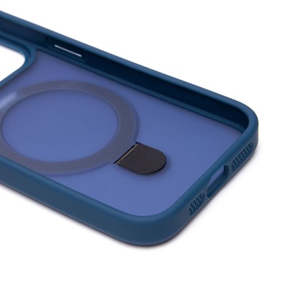 Чехол-накладка для Apple iPhone 15 Pro (темно-синий) - SM088 SafeMag