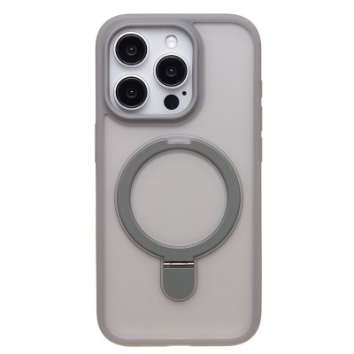 Чехол-накладка для Apple iPhone 15 Pro (серый) - SM088 SafeMag