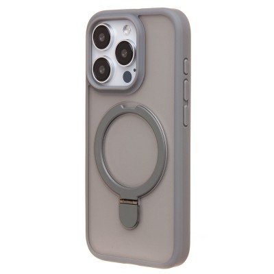 Чехол-накладка для Apple iPhone 15 Pro (серый) - SM088 SafeMag