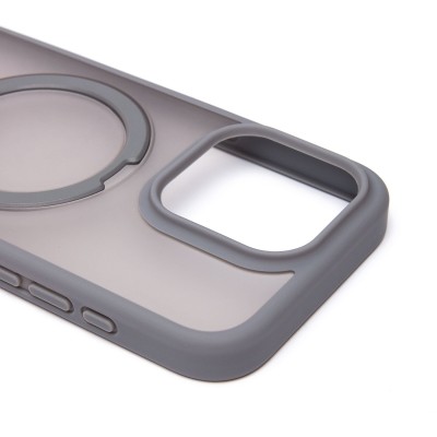 Чехол-накладка для Apple iPhone 15 Pro (серый) - SM088 SafeMag