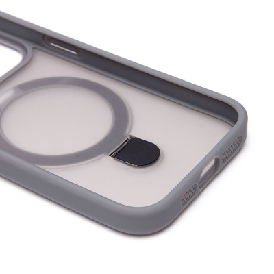 Чехол-накладка для Apple iPhone 15 Pro (серый) - SM088 SafeMag