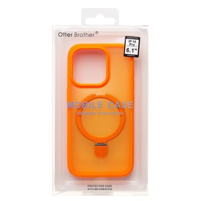 Чехол-накладка для Apple iPhone 15 Pro (оранжевый) - SM088 SafeMag