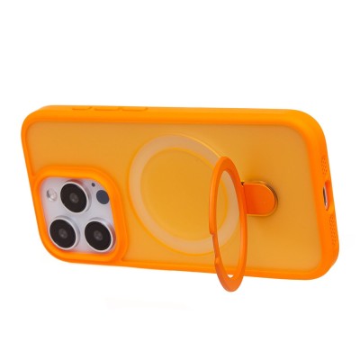 Чехол-накладка для Apple iPhone 15 Pro (оранжевый) - SM088 SafeMag