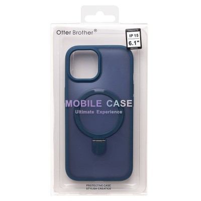 Чехол-накладка для Apple iPhone 15 (темно-синий) - SM088 SafeMag