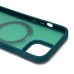 Чехол-накладка для Apple iPhone 15 (темно-зеленый) - SM088 SafeMag