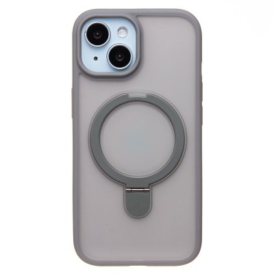 Чехол-накладка для Apple iPhone 15 (серый) - SM088 SafeMag