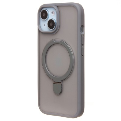 Чехол-накладка для Apple iPhone 15 (серый) - SM088 SafeMag