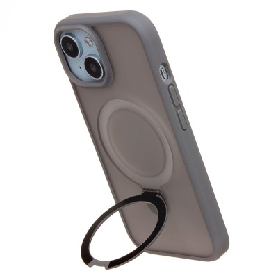 Чехол-накладка для Apple iPhone 15 (серый) - SM088 SafeMag