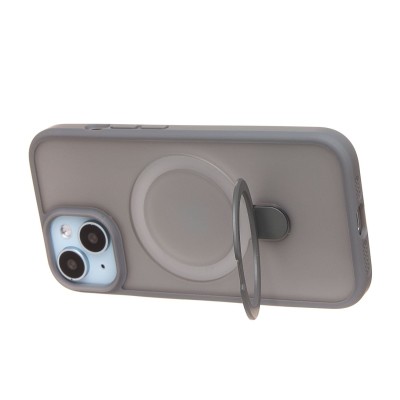 Чехол-накладка для Apple iPhone 15 (серый) - SM088 SafeMag