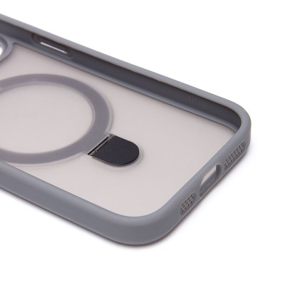 Чехол-накладка для Apple iPhone 15 (серый) - SM088 SafeMag