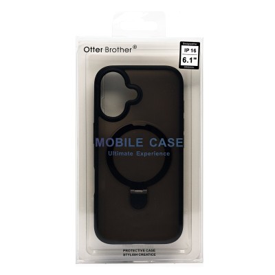Чехол-накладка для Apple iPhone 16 (черный) - SM088 SafeMag