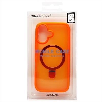 Чехол-накладка для Apple iPhone 16 (оранжевый) - SM088 SafeMag