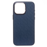 Чехол-накладка для Apple iPhone 15 Pro Max (синий) - SM089 SafeMag экокожа
