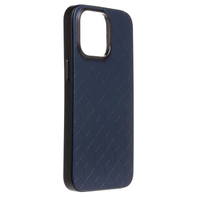 Чехол-накладка для Apple iPhone 15 Pro Max (синий) - SM089 SafeMag экокожа