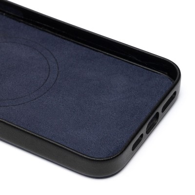 Чехол-накладка для Apple iPhone 15 Pro Max (синий) - SM089 SafeMag экокожа