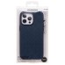 Чехол-накладка для Apple iPhone 15 Pro Max (синий) - SM089 SafeMag экокожа
