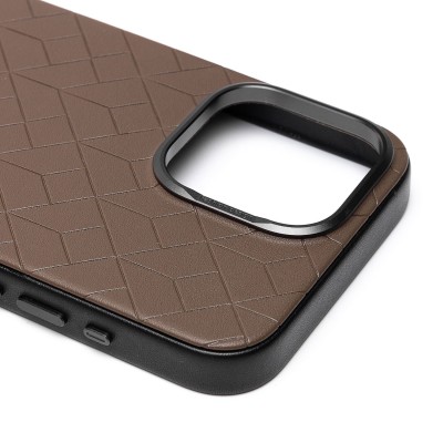 Чехол-накладка для Apple iPhone 15 Pro Max (глиняный) - SM089 SafeMag экокожа