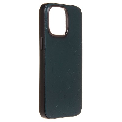 Чехол-накладка для Apple iPhone 15 Pro Max (зеленый) - SM089 SafeMag экокожа