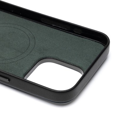 Чехол-накладка для Apple iPhone 15 Pro Max (зеленый) - SM089 SafeMag экокожа