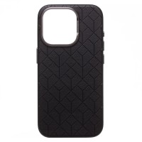Чехол-накладка для Apple iPhone 15 Pro (черный) - SM089 SafeMag экокожа