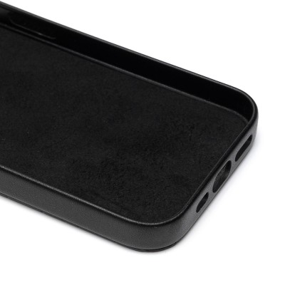 Чехол-накладка для Apple iPhone 15 Pro (черный) - SM089 SafeMag экокожа