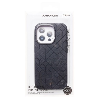 Чехол-накладка для Apple iPhone 15 Pro (черный) - SM089 SafeMag экокожа