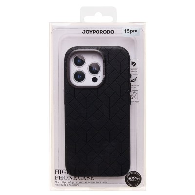 Чехол-накладка для Apple iPhone 15 Pro (черный) - SM089 SafeMag экокожа