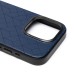 Чехол-накладка для Apple iPhone 15 Pro (синий) - SM089 SafeMag экокожа