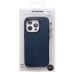 Чехол-накладка для Apple iPhone 15 Pro (синий) - SM089 SafeMag экокожа