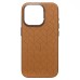 Чехол-накладка для Apple iPhone 15 Pro (коричневый) - SM089 SafeMag экокожа