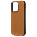 Чехол-накладка для Apple iPhone 15 Pro (коричневый) - SM089 SafeMag экокожа