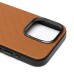 Чехол-накладка для Apple iPhone 15 Pro (коричневый) - SM089 SafeMag экокожа
