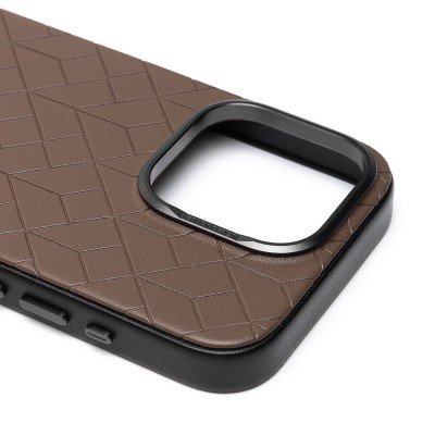 Чехол-накладка для Apple iPhone 15 Pro (глиняный) - SM089 SafeMag экокожа