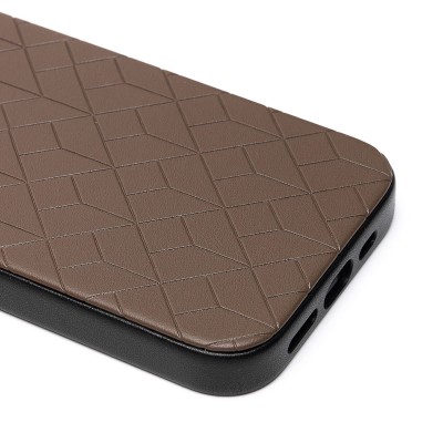 Чехол-накладка для Apple iPhone 15 Pro (глиняный) - SM089 SafeMag экокожа
