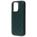 Чехол-накладка для Apple iPhone 15 Pro (зеленый) - SM089 SafeMag экокожа