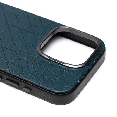 Чехол-накладка для Apple iPhone 15 Pro (зеленый) - SM089 SafeMag экокожа