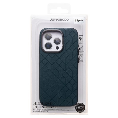 Чехол-накладка для Apple iPhone 15 Pro (зеленый) - SM089 SafeMag экокожа