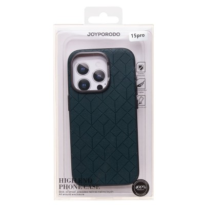 Чехол-накладка для Apple iPhone 15 Pro (зеленый) - SM089 SafeMag экокожа