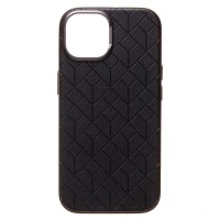 Чехол-накладка для Apple iPhone 15 (черный) - SM089 SafeMag экокожа
