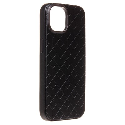 Чехол-накладка для Apple iPhone 15 (черный) - SM089 SafeMag экокожа