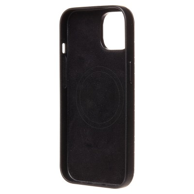 Чехол-накладка для Apple iPhone 15 (черный) - SM089 SafeMag экокожа