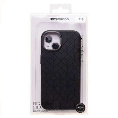 Чехол-накладка для Apple iPhone 15 (черный) - SM089 SafeMag экокожа