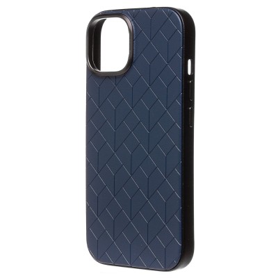 Чехол-накладка для Apple iPhone 15 (синий) - SM089 SafeMag экокожа