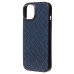 Чехол-накладка для Apple iPhone 15 (синий) - SM089 SafeMag экокожа