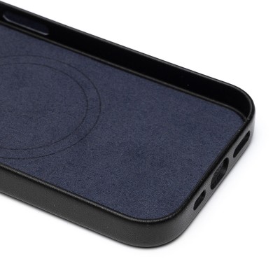 Чехол-накладка для Apple iPhone 15 (синий) - SM089 SafeMag экокожа